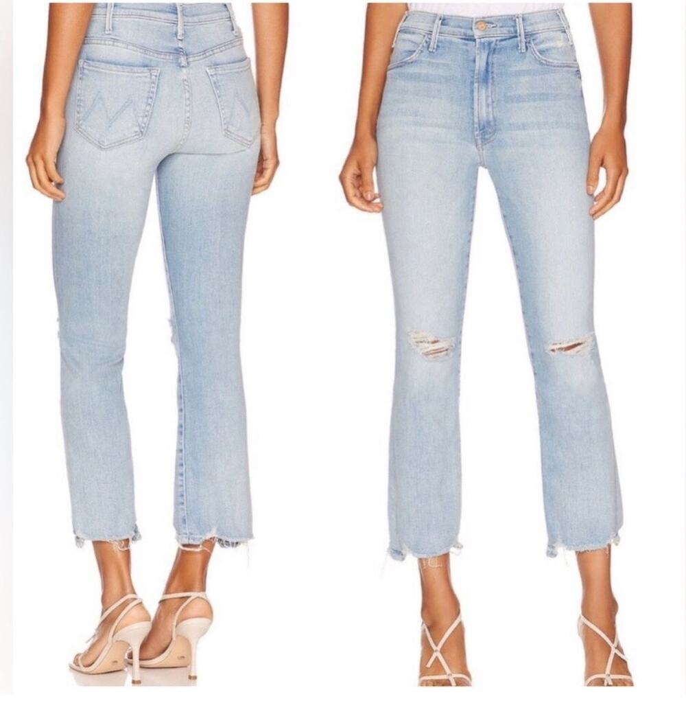 MOTHER The Hustler Ankle Chew Jeans Petal Plucker 27